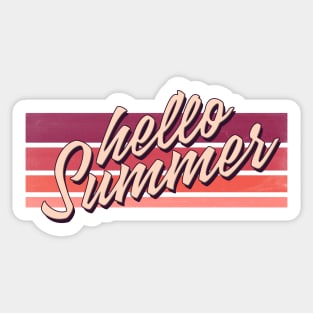 Hello Summer - Summer Vibes Sticker